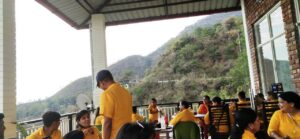 Our Volunteers Educating Tourists Against Pollution